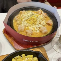 Cheesy Corn & Sizzling Shrimp Noodles Cheesy Corn & Sizzling Shrimp Noodles