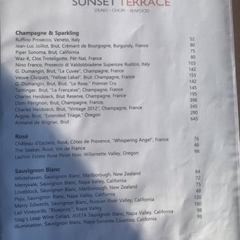 Sunset Terrace - Wine list Aug. 2022 - Seafood Near Me - Asheville, North Carolina Sunset Terrace - Wine list Aug. 2022 - Seafood Near Me - Asheville, North Carolina