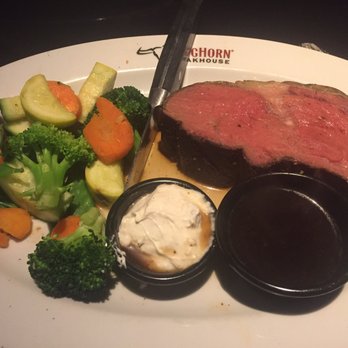 LongHorn Steakhouse - This is the 10 oz prime rib (medium) with seasonal vegetables. The veggies were a bit al dente but the prime rib was delicious. - Steakhouses Near Me - Seekonk, Massachusetts LongHorn Steakhouse - This is the 10 oz prime rib (medium) with seasonal vegetables. The veggies were a bit al dente but the prime rib was delicious. - Steakhouses Near Me - Seekonk, Massachusetts