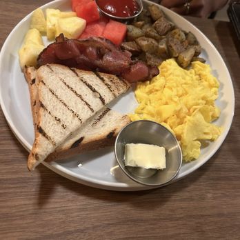 The Reading Room - bacon and eggs. Bacon was soggy - New American Near Me - New York, New York