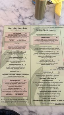 Menu photo 2 The Vibe San Diego, CA Menu photo 2 The Vibe San Diego, CA