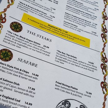 Aidan's Pub - Menu - Comfort Food Near Me - Bristol, Rhode Island Aidan's Pub - Menu - Comfort Food Near Me - Bristol, Rhode Island