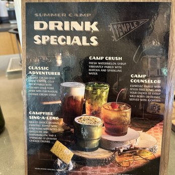 Temple Coffee Roasters - Drink specials menu - Coffee & Tea Near Me - Davis, California