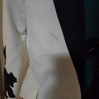 Dacula Cleaners - Brand new never been worn White House Black Marker blazer damaged by Dacula Cleaners. - Laundry Services Near Me - Dacula, Georgia