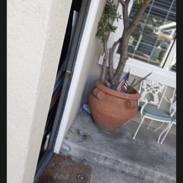 WTF what kind of delivery is this?? . Package is supposed to be on the chair