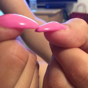 Sky Nails & Spa - How bad he shaped my nails, not even the same lengths. - Nail Salons Near Me - Cathedral City, California Sky Nails & Spa - How bad he shaped my nails, not even the same lengths. - Nail Salons Near Me - Cathedral City, California
