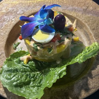 Inti Peruvian Cuisine - Shrimp causa - Peruvian Near Me - West Palm Beach, Florida Inti Peruvian Cuisine - Shrimp causa - Peruvian Near Me - West Palm Beach, Florida