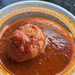 Just one of their meatballs. 2 come in an order. Just one of their meatballs. 2 come in an order.