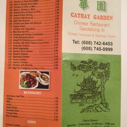 Cathay Garden - Cathay Garden menu 2017