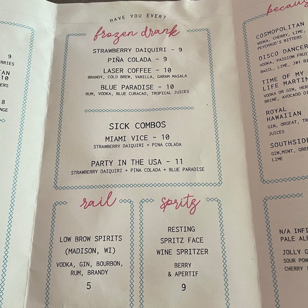 Plain Spoke Cocktail Company - Drink menu - Cocktail Bars Near Me - Madison, Wisconsin