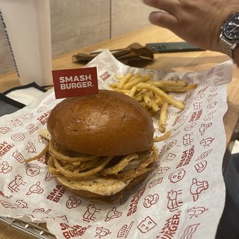 Smashburger - He made his own chicken sandwich and it was delicious - Burgers Near Me - Washington, DC, District of Columbia
