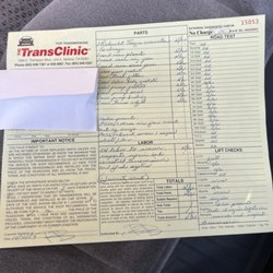 The Transclinic - Not charged for parts or labor!