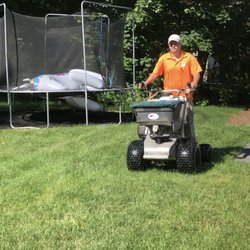 Green Giant Pest Control - Lawn Care treatment being made for surface feeding insects.