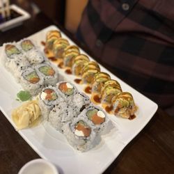 Cloud 9 Asian Bistro - My co workers plate it was wild.