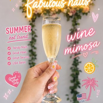 Fabulous Nails - Complimentary mimosa with Pedicure #3 - Nail Salons Near Me - Concord, California Fabulous Nails - Complimentary mimosa with Pedicure #3 - Nail Salons Near Me - Concord, California