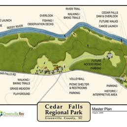 Map of Cedar Falls Park Map of Cedar Falls Park
