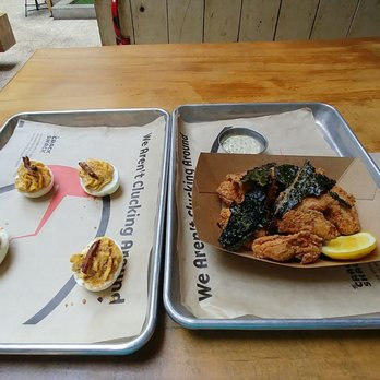 The Crack Shack - Deviled eggs, chicken oysters (original) - Chicken Shop Near Me - Costa Mesa, California