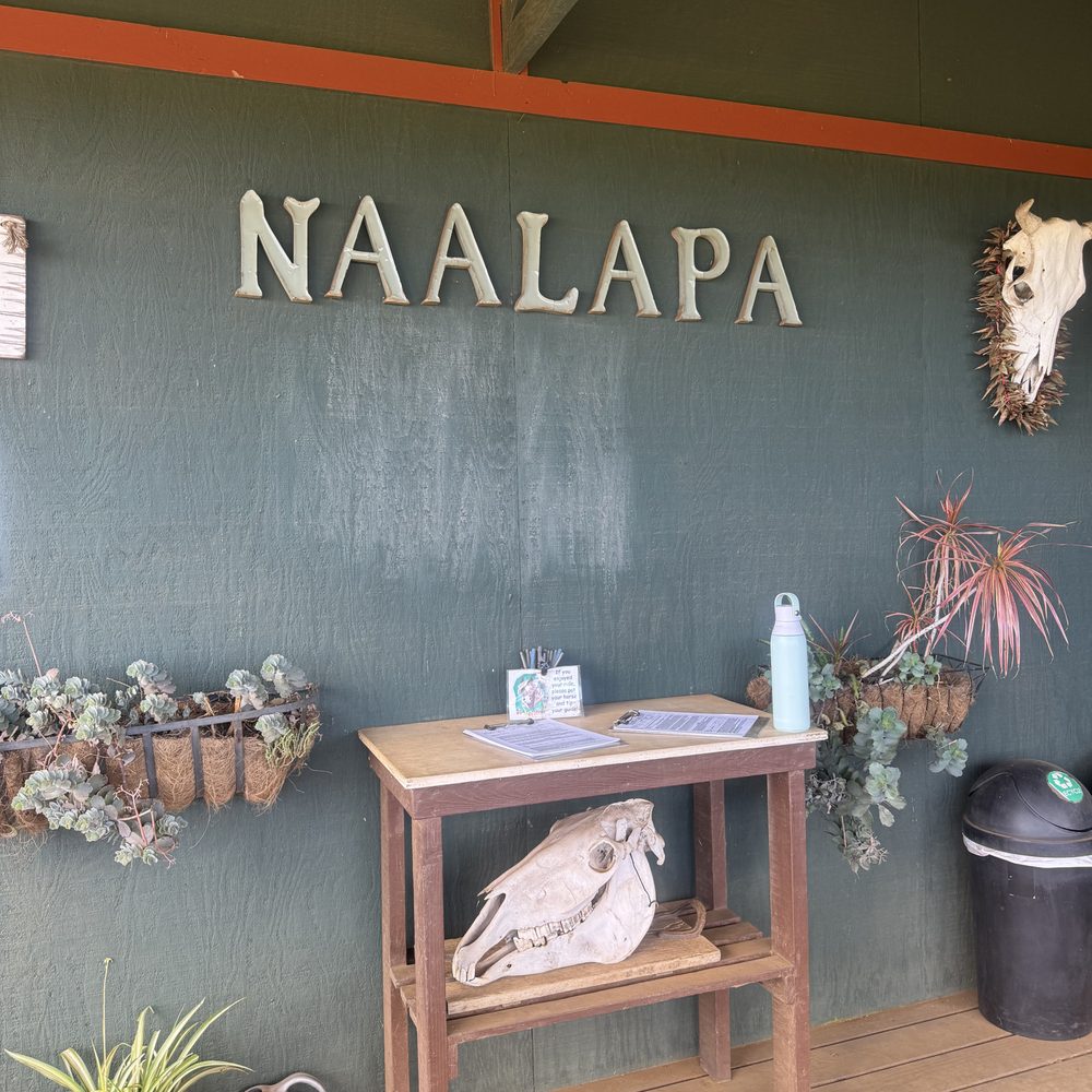Na'alapa Stables - Sign in table - Horseback Riding Near Me - Kamuela, Hawaii Na'alapa Stables - Sign in table - Horseback Riding Near Me - Kamuela, Hawaii