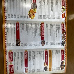 El Salvadoreno - Menu