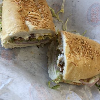 Jersey Mike's Subs - Club sandwich "Mike's way" on the seasonal rosemary bread - Sandwiches Near Me - Peters (Township of), Pennsylvania Jersey Mike's Subs - Club sandwich "Mike's way" on the seasonal rosemary bread - Sandwiches Near Me - Peters (Township of), Pennsylvania