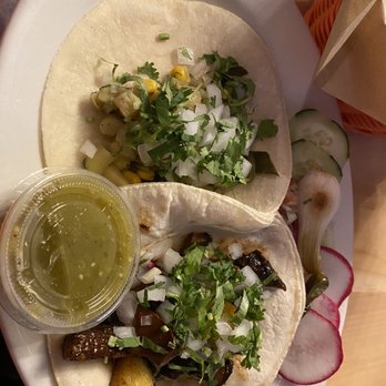Curio Bistro - Vegetarian taco and vegan mushroom taco - Cajun/Creole Near Me - New Orleans, Louisiana
