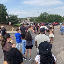 Tequila and Taco Music Festival - Line to get in the stadium around 5 pm