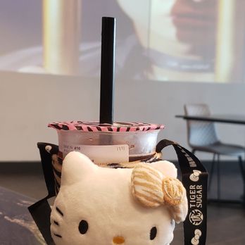 Tiger Sugar - a hello kitty cup with a straw in it - Bubble Tea Near Me - Atlanta, Georgia Tiger Sugar - a hello kitty cup with a straw in it - Bubble Tea Near Me - Atlanta, Georgia