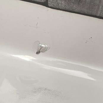 Design Innovations - Damaged new bathtub - Interior Design Near Me - Meridian, Idaho
