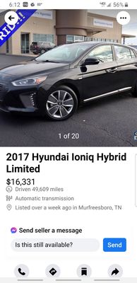 Murfreesboro Hyundai 1625 S Church St Murfreesboro Tn Auto Dealers Mapquest