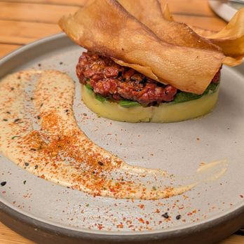 Leche De Tigre - Causa: wagyu tartare - Peruvian Near Me - San Antonio, Texas Leche De Tigre - Causa: wagyu tartare - Peruvian Near Me - San Antonio, Texas