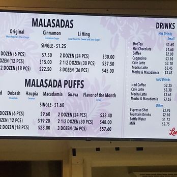Leonard's Bakery - Menu (June 2018) - Bakeries Near Me - Honolulu, Hawaii