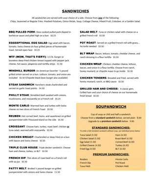 Menu photo 8 Windhill Pancake Parlor McHenry, IL