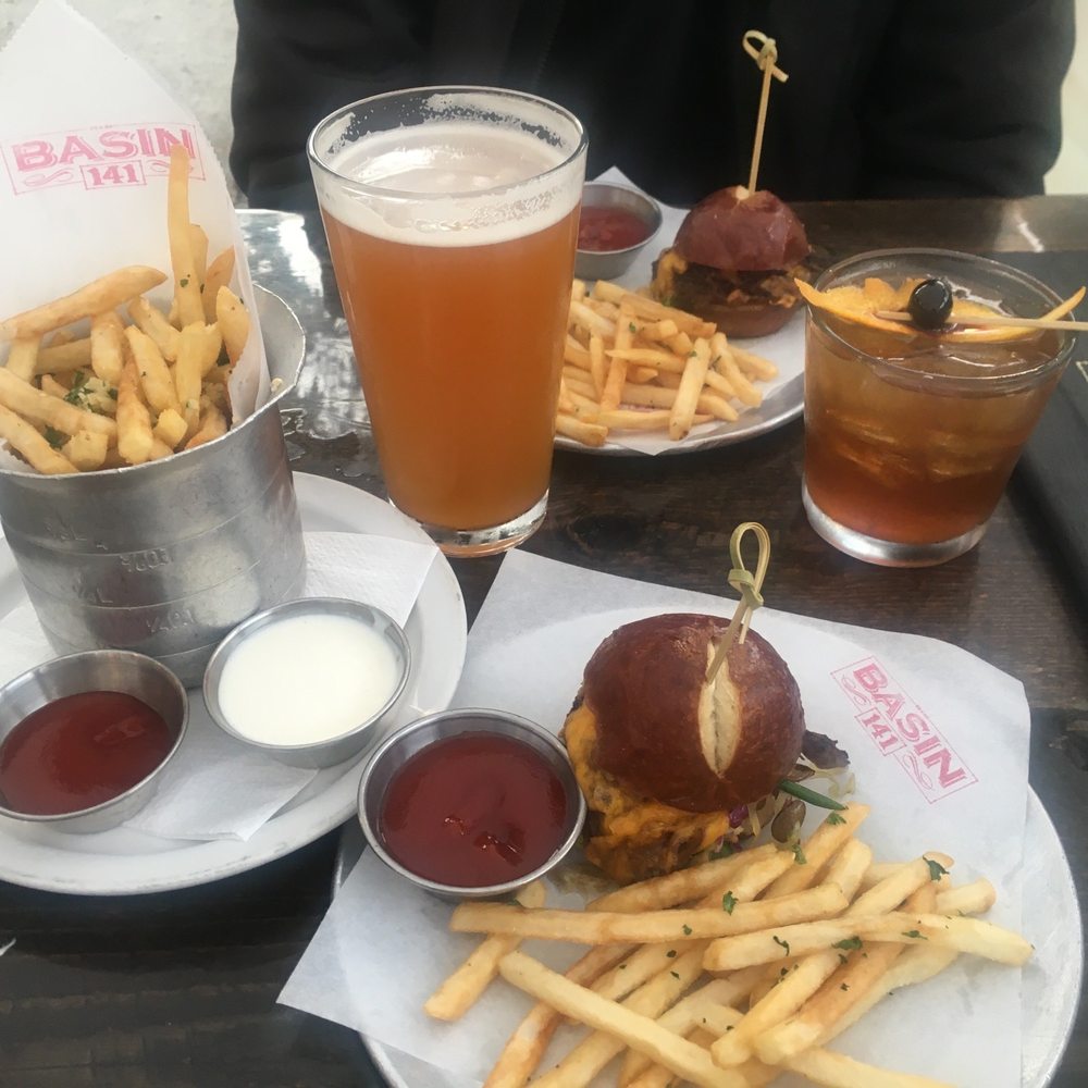 Basin 141 - Happy hour brisket and garlic fries with 141 and an old fashioned - Gastropubs Near Me - Monrovia, California Basin 141 - Happy hour brisket and garlic fries with 141 and an old fashioned - Gastropubs Near Me - Monrovia, California