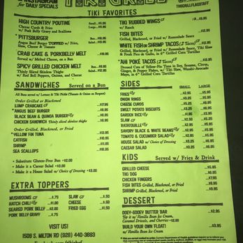 Tiki Grill - Comfort Food Near Me - Flagstaff, Arizona Tiki Grill - Comfort Food Near Me - Flagstaff, Arizona