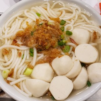 Kopitiam - Fishball soup ($8) with added noodles ($2) Pandan chicken - Malaysian Near Me - New York, New York Kopitiam - Fishball soup ($8) with added noodles ($2) Pandan chicken - Malaysian Near Me - New York, New York