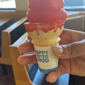 Dairy Queen - Cherry Ice Cream Cone - Ice Cream & Frozen Yogurt Near Me - San Antonio, Texas