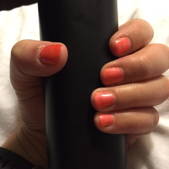 Glam Nail Spa - Gel polish manicure. One week later. So far so good!! - Nail Salons Near Me - Atlanta, Georgia