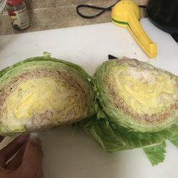 Winn-Dixie - I went to Winn Dixie to get stuff for dinner and when I got home and cut open one of the main ingredients the lettuce this is what I found.