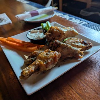 Lisa G's - Greek lemon wings with feta dipping sauce - American Near Me - Lake Placid, New York