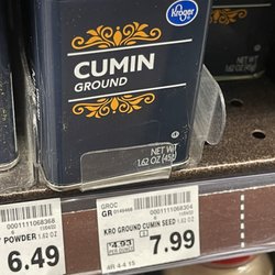 QFC - Can you imagine paying $8 for 1.6oz of generic cumin? Me either.