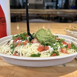 Dosbros Fresh Mexican Grill - Chicken burrito bowl with extra cheese