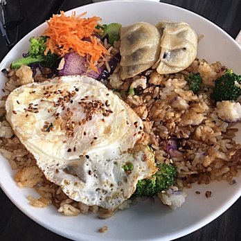 Bloom Bake Shop - The superb rice bowl with potstickers - Bakeries Near Me - Madison, Wisconsin Bloom Bake Shop - The superb rice bowl with potstickers - Bakeries Near Me - Madison, Wisconsin