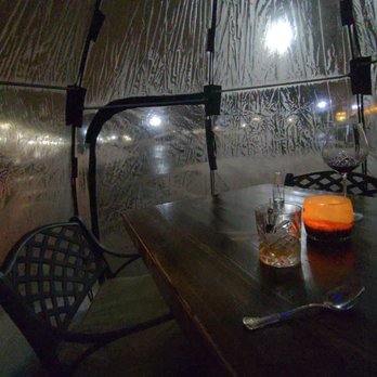 Balmoral Restaurant - Our cozy and warm outdoor dining "igloo" - Scottish Near Me - St Charles, Illinois