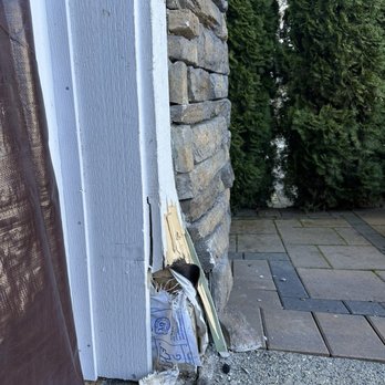 ID Builder Construction - Exterior - the wall shifted at least six inches in - breaking the load bearing pillar - General Contractors Near Me - Federal Way, Washington