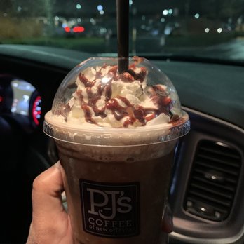 PJ's Coffee - In the car with my frozen hot chocolate - Coffee & Tea Near Me - Bowie, Maryland