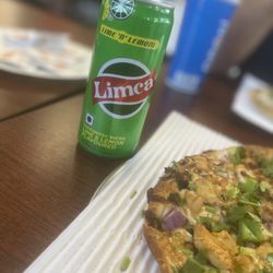 Pizza Twist - Limca lime Soda Can