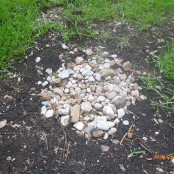 Morningstar Landscaping - This is just one of several duplicate drain inlets and outlets. Piles of rocks. No drain buckets, nothing. Hit this with a mower.... - Landscaping Near Me Morningstar Landscaping - This is just one of several duplicate drain inlets and outlets. Piles of rocks. No drain buckets, nothing. Hit this with a mower.... - Landscaping Near Me