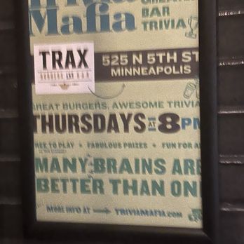 Trax Burgers And Bar - Example of fun - American Near Me - Minneapolis, Minnesota Trax Burgers And Bar - Example of fun - American Near Me - Minneapolis, Minnesota