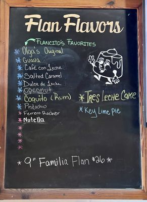 Menu photo 1 Flan Factory Tampa, FL