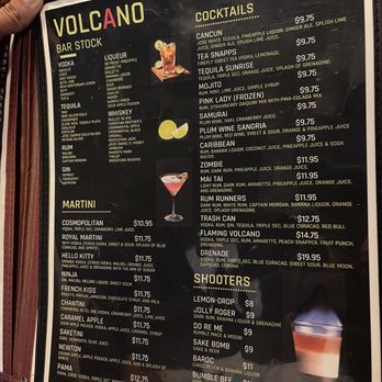 Volcano - Menu - Karaoke Near Me - Virginia Beach, Virginia Volcano - Menu - Karaoke Near Me - Virginia Beach, Virginia